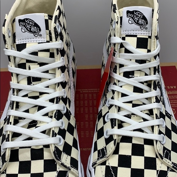 VANS Sk-8-Hi TAPERED CHECKERBOARD black/true white - Picture 7 of 16